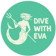 Logo Dive with Eva – centre de plongée francophone à Tulum